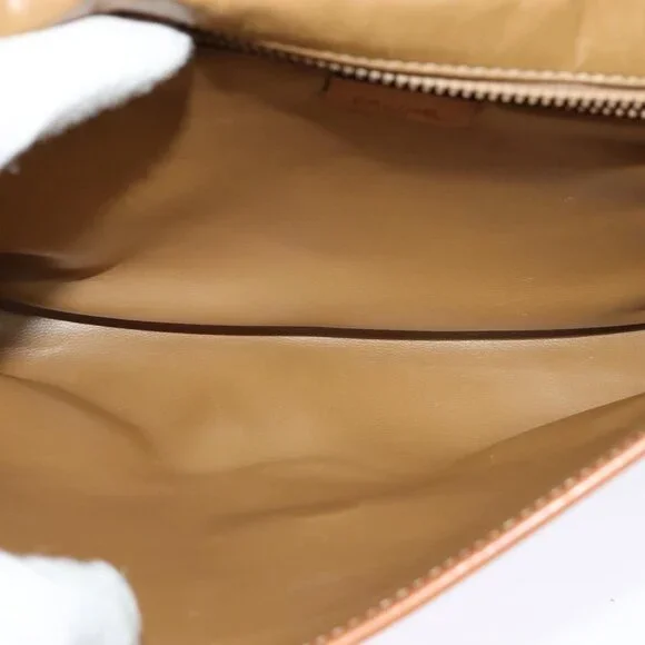 Authentic CELINE Macadam Canvas Shoulder Bag Beige - Picture 2 of 16